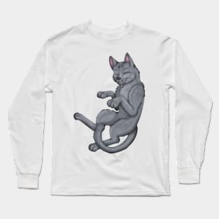 Blue Shorthair Long Sleeve T-Shirt